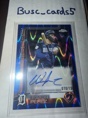 Topps Chrome Update 2025 Wenceel Perez Detroit Tigers Auto #AC-WP /150
