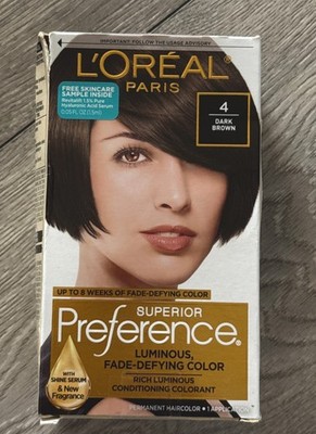 L'Oreal Paris Superior Preference Permanent Hair Color 4 Dark Brown