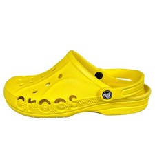 Crocs Baya Lemon Yellow Clog Shoes Mens 6 Womens 8 Slip On Lightweight