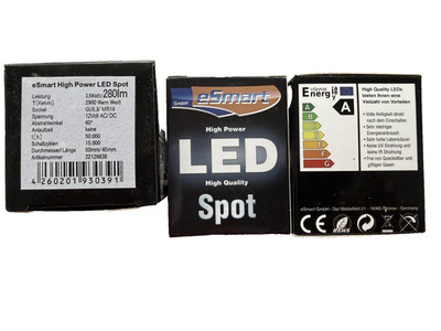 3 Stück eSmart halogen reflex 12V 35W