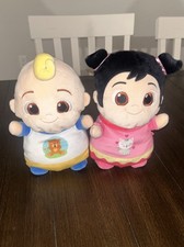 Squishmallows Cocomelon Hug Mees CECE JJ Plush Dolls 10" Lot Of 2 Bundle
