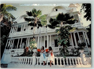 10286467 - Port-au-Prince Gingerbread house of Mr. Lawrence Peabody Caribbean