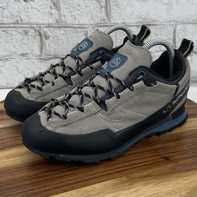La Sportiva Boulder X 1960-C Womens 7.5/39 Gray Blue Black Approach Hiking Shoes