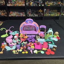 Littlest Pet Shop Figures and Accessories Mixed Lot Of 60 Pieces 11 Pets