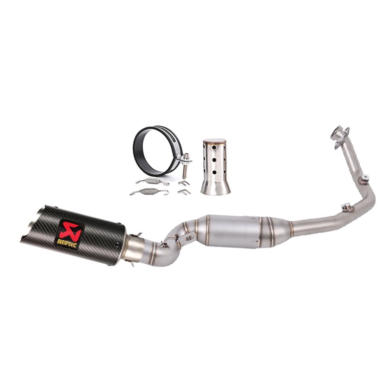 Full System Carbon Muffler Exhaust Link Pipe Modified For Duke 250 390 2025 2026