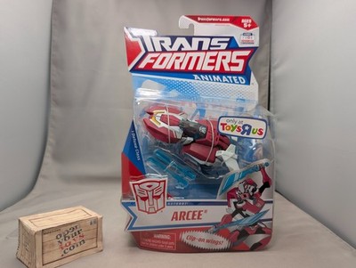 Brand New Transformers Animated Deluxe Arcee Figure Toys R Us Exclusive Sealed