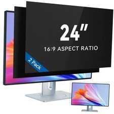 2-Pack 24 Inch Computer Privacy Black 24 Inch-16:9 Black Monitor Screen