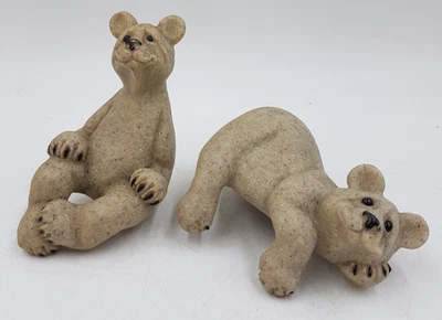 Quarry Critters Second Nature Designs Baldwin & Barbie Bear Shelf Sitters 2001 - Image 1 of 4