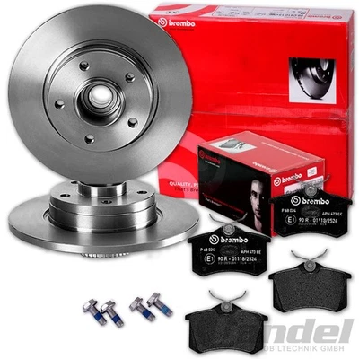 BREMBO Disques 270mm + Revêtements Arrière Convient pour Renault Megane 2 + - Photo 1/2