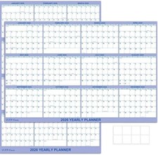 2026 Wall Calendar 24x36 Wet Dry Erase Laminated