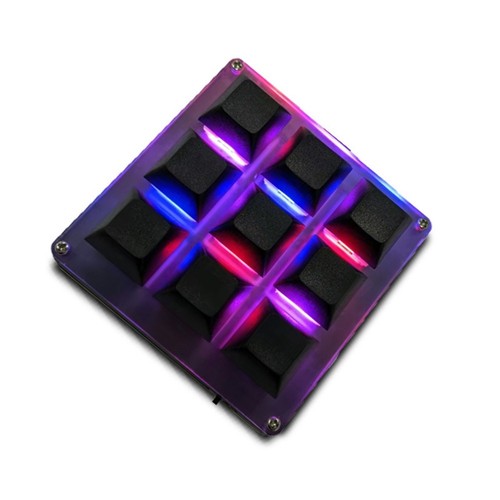 Anpassbare Kabellose Tastatur mit 9 Tasten, 2,4 G USB, Bluetooth, Tri-Mode-2221 - Bild 6 von 8