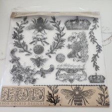 IOD Iron Orchid Design Queen Bee Decor Stamp