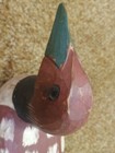 Vintage Wood Folk Art Decoy LG Loon Looking Burgundy Black 19" long x 9.5" tall — photo 6