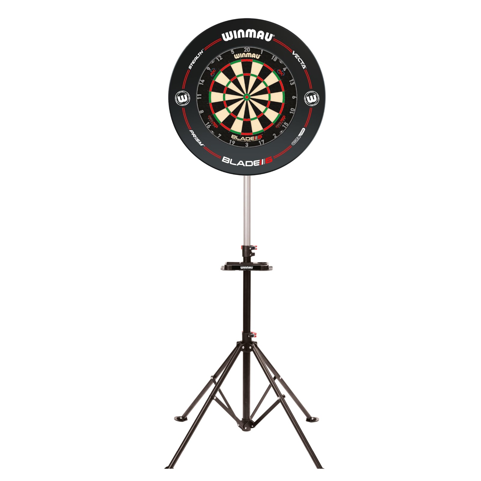 Support pour cible WINMAU Xtreme 2.0 noir pour jouer sans percer les murs