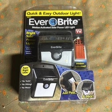 Everbrite Solar Powered & Wireless LED Outdoor Light AS SEEN ON TV FREE S&H!!
