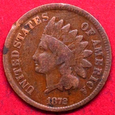 1872 INDIAN HEAD CENT