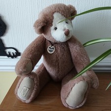 CAPPUCCINO. Deans LTD Edition Mohair Teddy Bear with Certificate .Jointed.