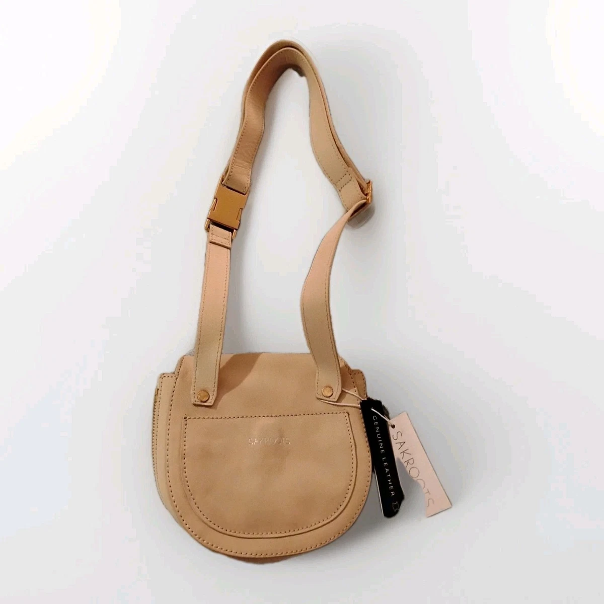 Sakroots Tan Faux Leather Crossbody Backpack Melrose Crossbody Bag in Tobacco Suede – The Sak main image 2