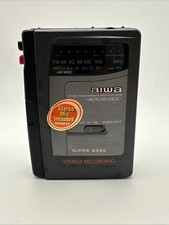 AIWA HS-JS216W STEREO RADIO CASSETTE RECORDER  CASSETTE TAPES WORKING