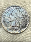 1902 Philadelphia Mint Indian Head Cent Unc Pitted High Grade Toned