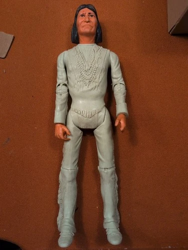 Vintage 1967 Marx Johnny West Indian Chief Geronimo Action Figure 11 3/4”