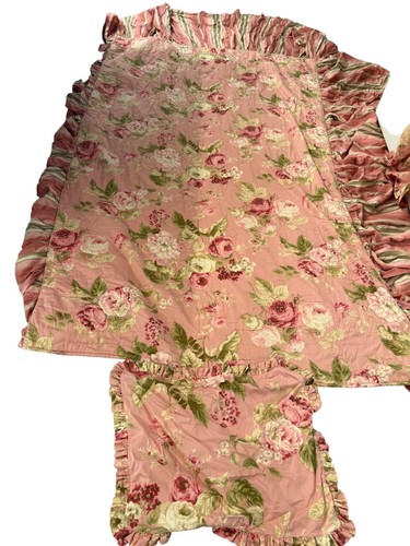Vintage Shabby Landhaus Chic Chris Madden Twin Tagesdecke Rüschen Schein Landhaus Kern - Bild 2 von 15