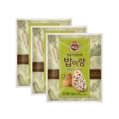 CJ Korean Rice Seasoning Furikake Vegetable Mix 27gX3