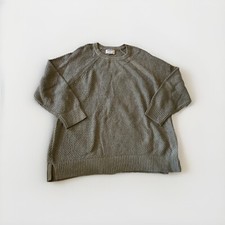Old Navy Gray Crochet Knit 3/4 Sleeve Sweater Size XL New