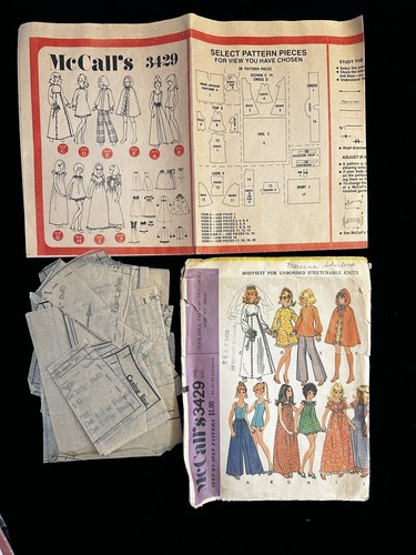 Vintage Barbie & Ken Pattern McCall's 3429( 1972) Simplicity 5807 (1982) - Picture 3 of 6