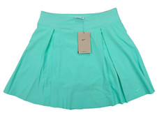 NEW NIKE MINT GREEN DRI FIT GOLF TENNIS PLEATED SKORT SKIRT DD0350-369 SZ M