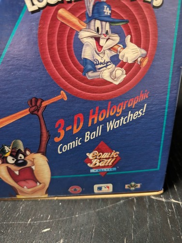 Orologi vintage anni 90 Looney Tunes MLB fumetto pallone nuovi 11 e cartoncino espositore - Foto 9 di 14
