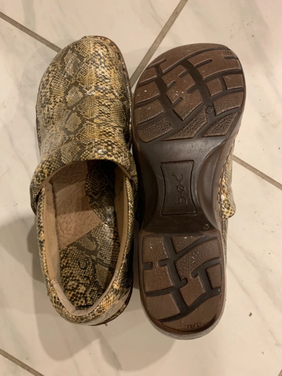 Snake print deals clogs