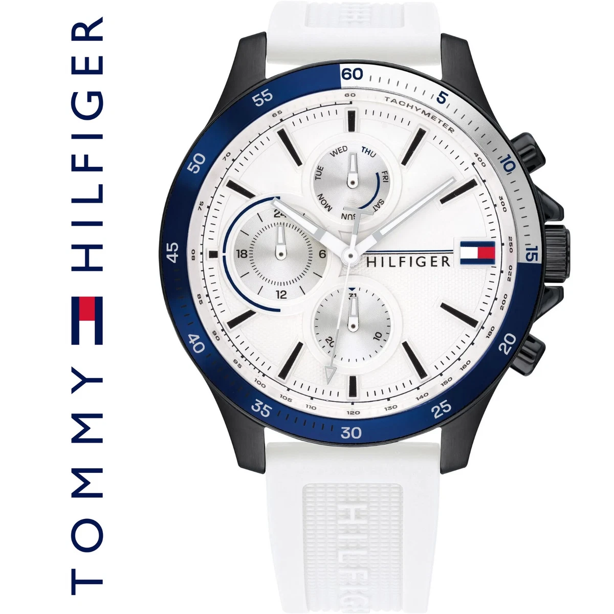 ✓ TOMMY HILFIGER Herrenuhr 1791723 Cool Sport BANK Multifunktion  