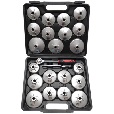 Set Of 23 Oil Filter Cup Keys - Code Bgs1035 FBGS1035 Kraftmann Off