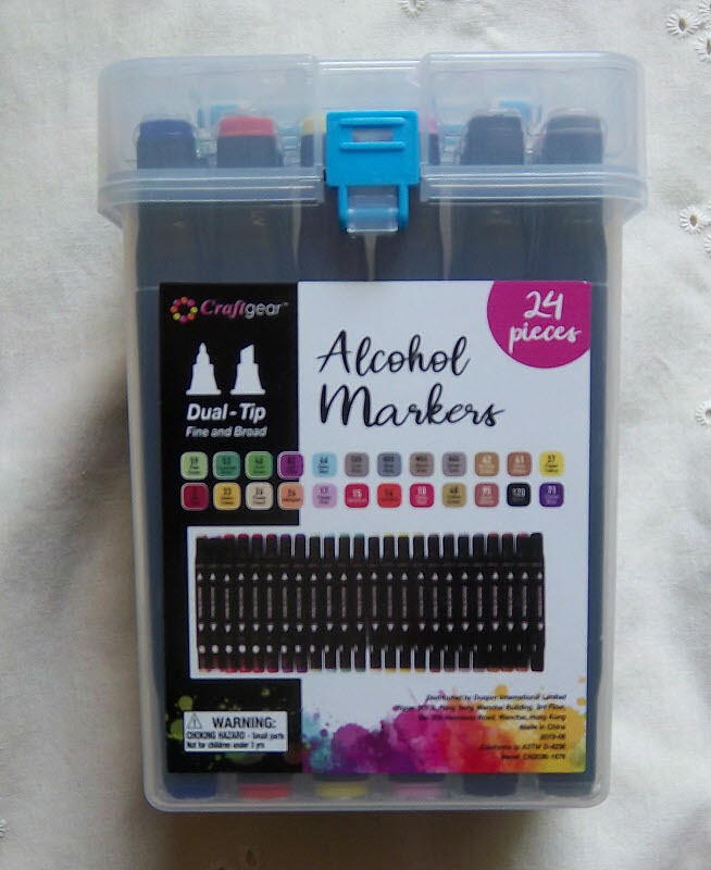 24 craft gear craftgear dual tip alcohol art markers case