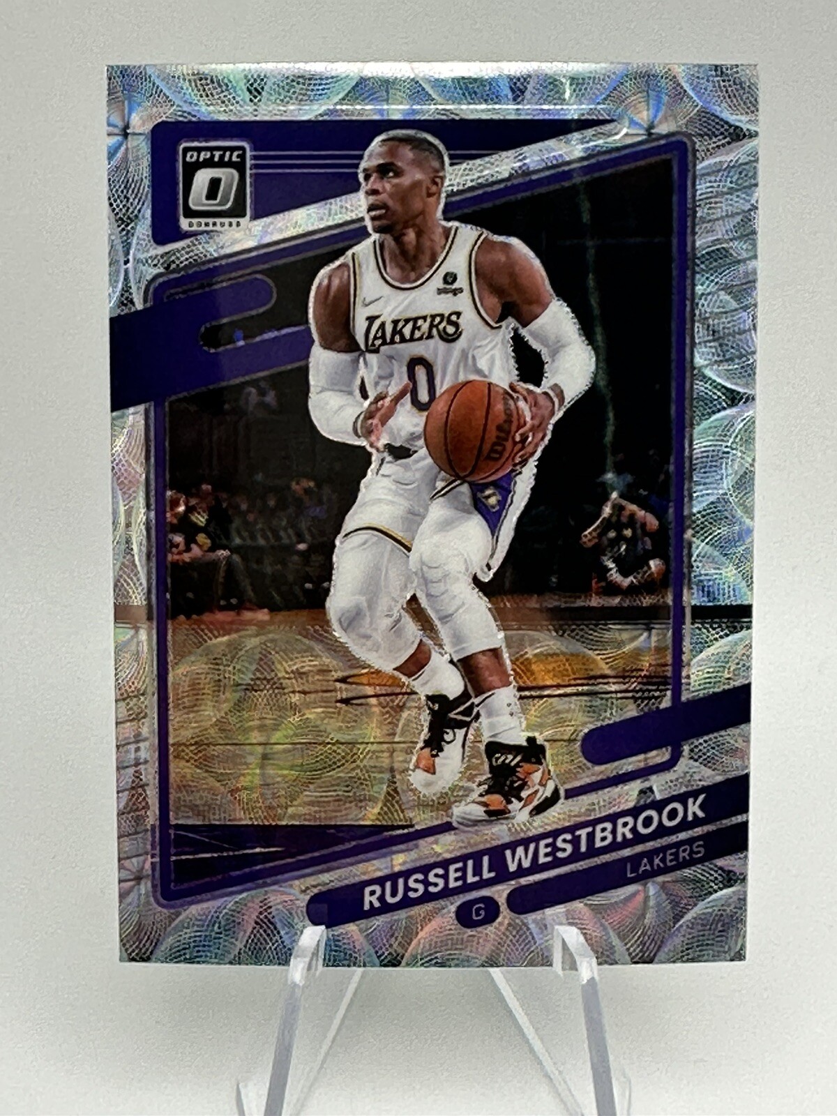 2021-22 Optic Premium RUSSELL WESTBROOK Lakers #76 SCOPE PRIZM 237/249
