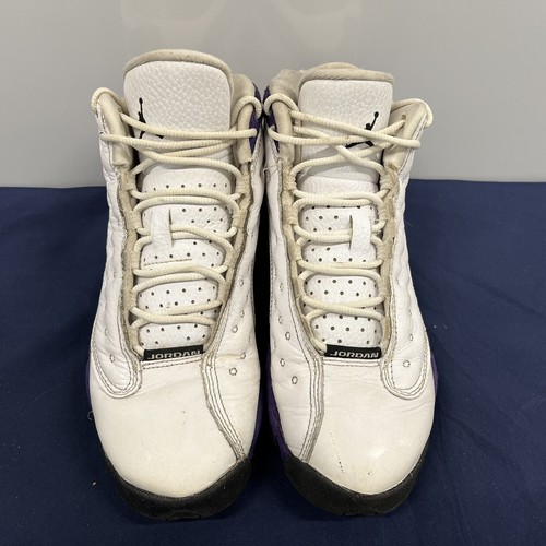 Air Jordan 13 Retro GS Lakers Size 4.5Y Purple White 2019 884129-105 - Picture 3 of 10