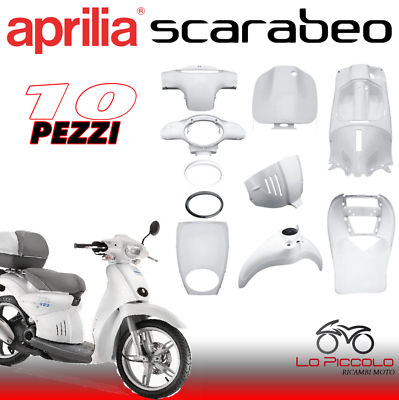 77390151 KIT PLASTICHE CARENE APRILIA SCARABEO STREET BIANCO