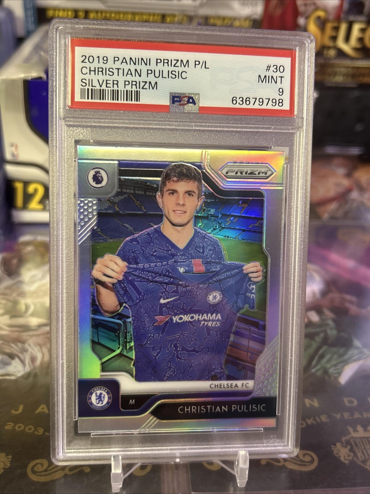 2019 Panini Prizm EPL Christian Pulisic Silver RC PSA 9 TEAM USA 🇺🇸 AC Milan