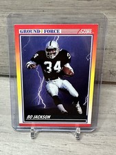 1990 Score Football Bo Jackson Ground Force Card #330 Raiders Bo Knows