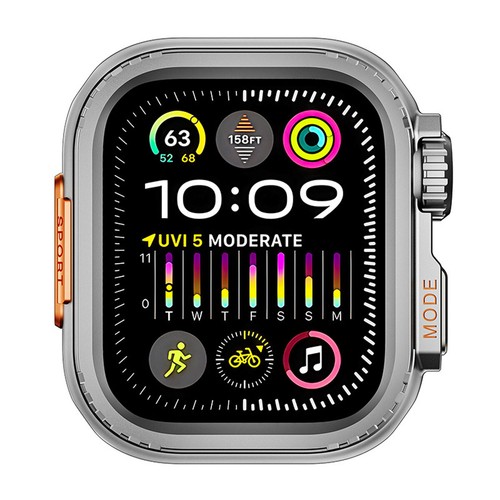 Metal Case Change TO Ultra For Apple Watch 9 8 7 6 5 4 SE 45/44mm Full Cover - Picture 11 of 12