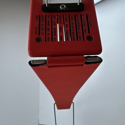 Vintage Red 1980s Italian PAF Mario Barbaglia Marco Columbo Dove Desk Lamp - Picture 9 of 24