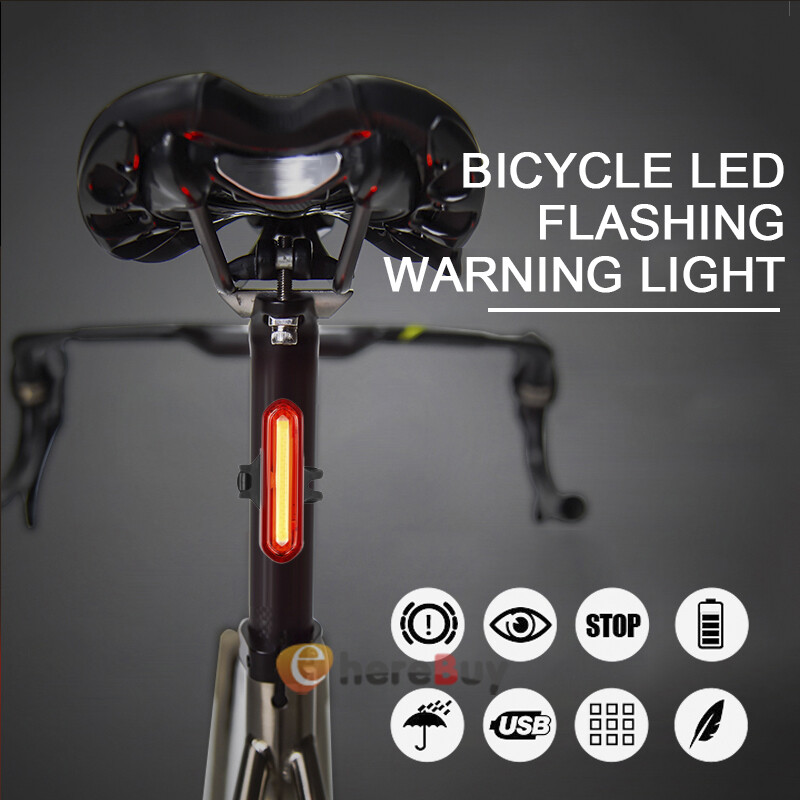 Feu Arrière De Vélo – Réflecteur LED Rouge – Clip Aile – Neuf