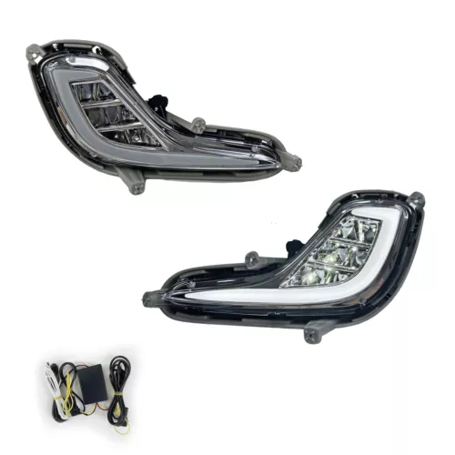 Faro antiniebla LED para parachoques delantero luz de circulación diurna DRL para Hyundai Accent 2012-2017 - Imagen 3 de 5