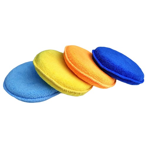 4 Packs Microfiber Sponge Household Car Washing Clean Round Cleaning Cloths - Picture 6 of 13