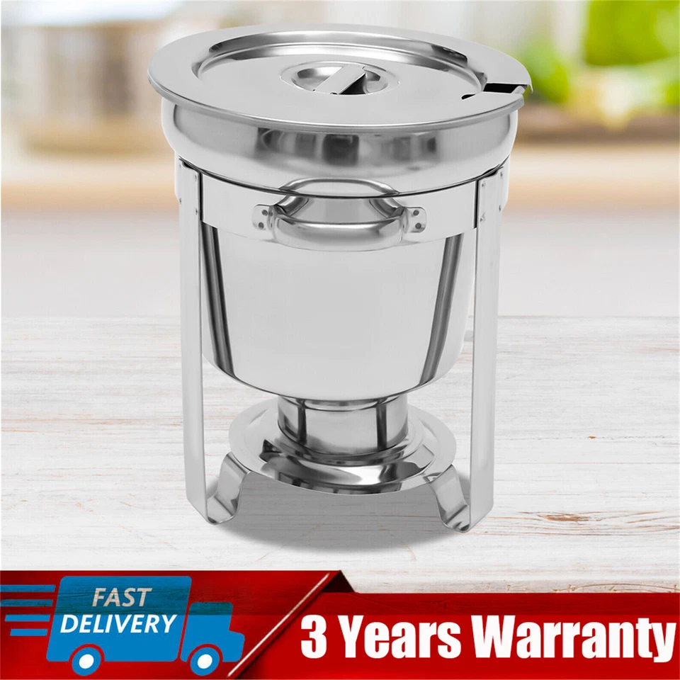 Круглые наборы жареных блюд для буфета кейтеринга ресторана чафер подогреватель пищи 7,4 кварты - Изображение 2 из 4