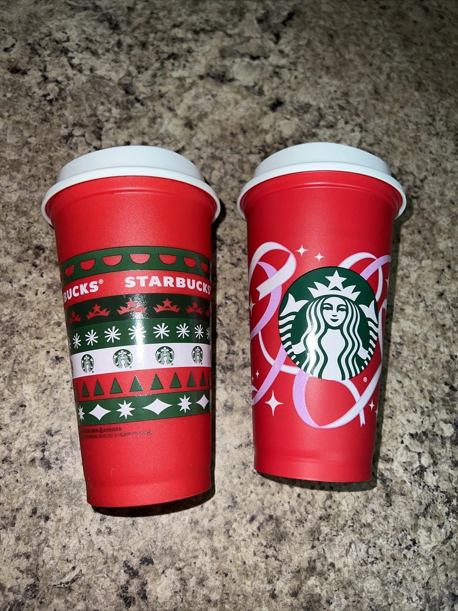 Starbucks Red Cup Day 16oz Reusable 2020 2021, Green Red Color