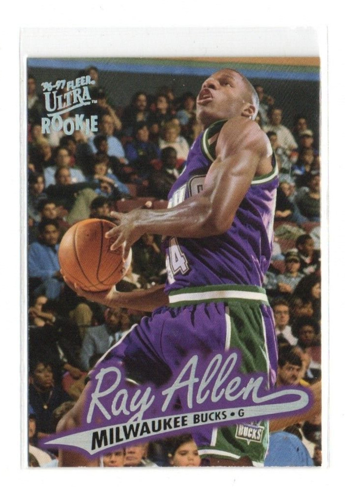 1996-97 FLEER Ultra Ray Allen Rookie RC Milwaukee Bucks #60