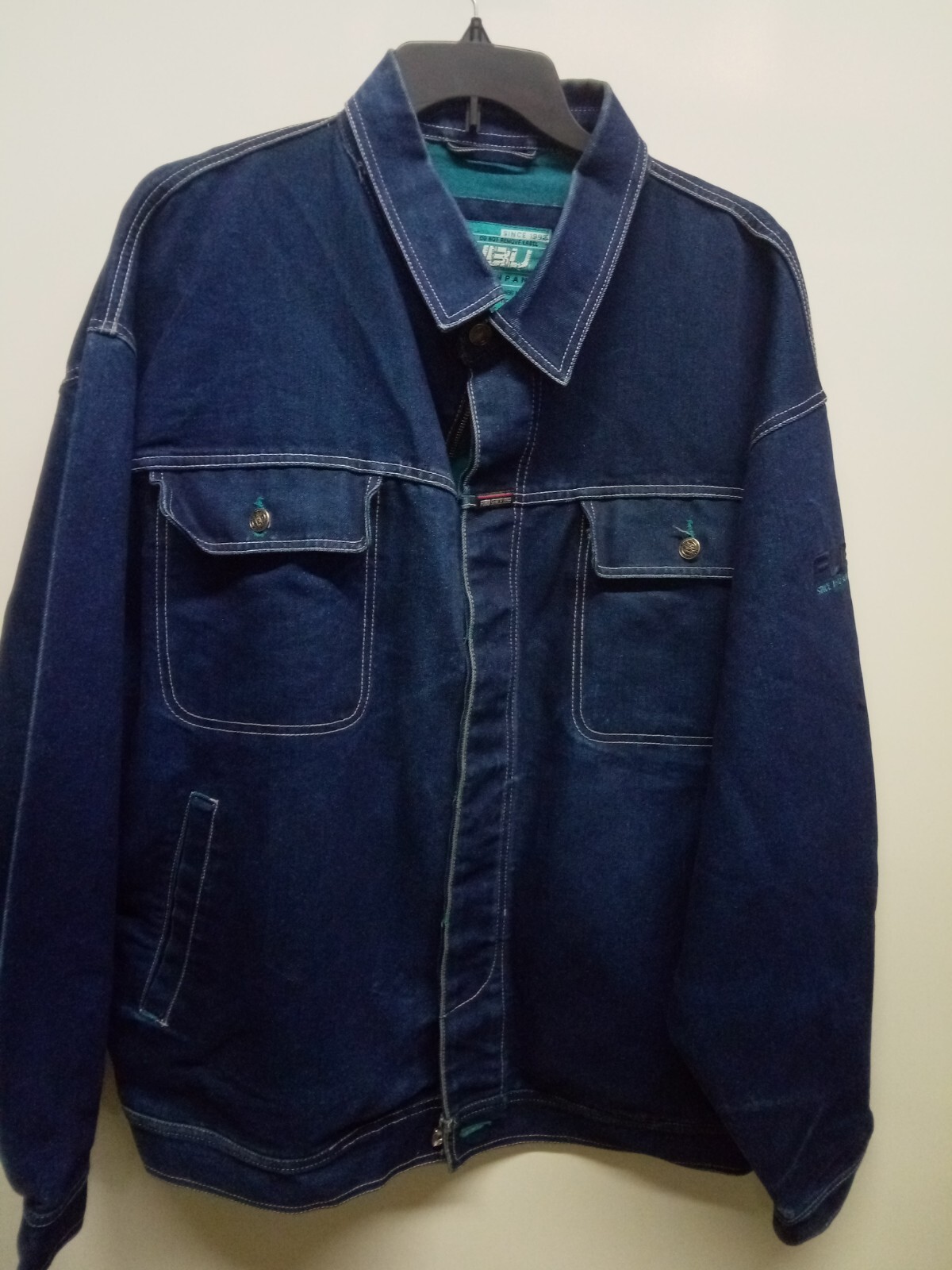 Vintage FUBU 3XL Heavy Denim Jacket Coat RN 37980
