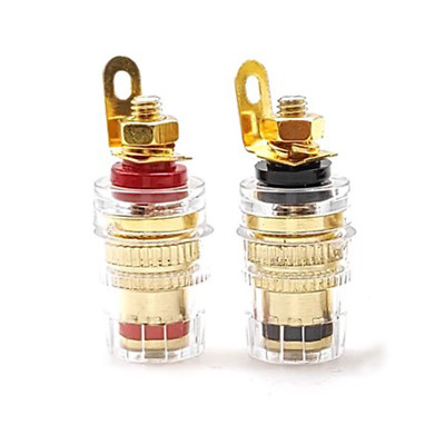 10pcs Speaker Terminal Binding Post 4mm Banana Jack Audio Connector 32mm